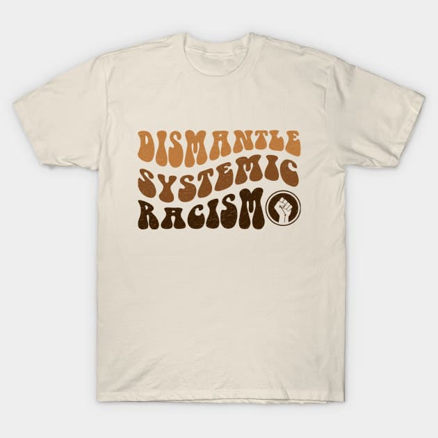 Dismantle Systemic Racism - Black History Month BLM T-Shirt by PunTime